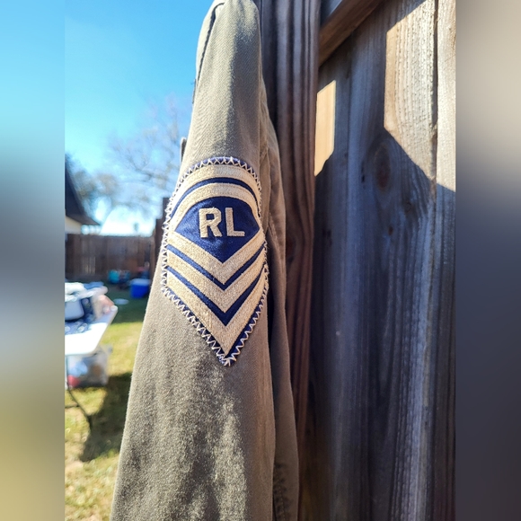 Ralph Lauren Polo Blue Label Military Style Twill Moto Jacket Womens Size Small - Picture 5 of 11